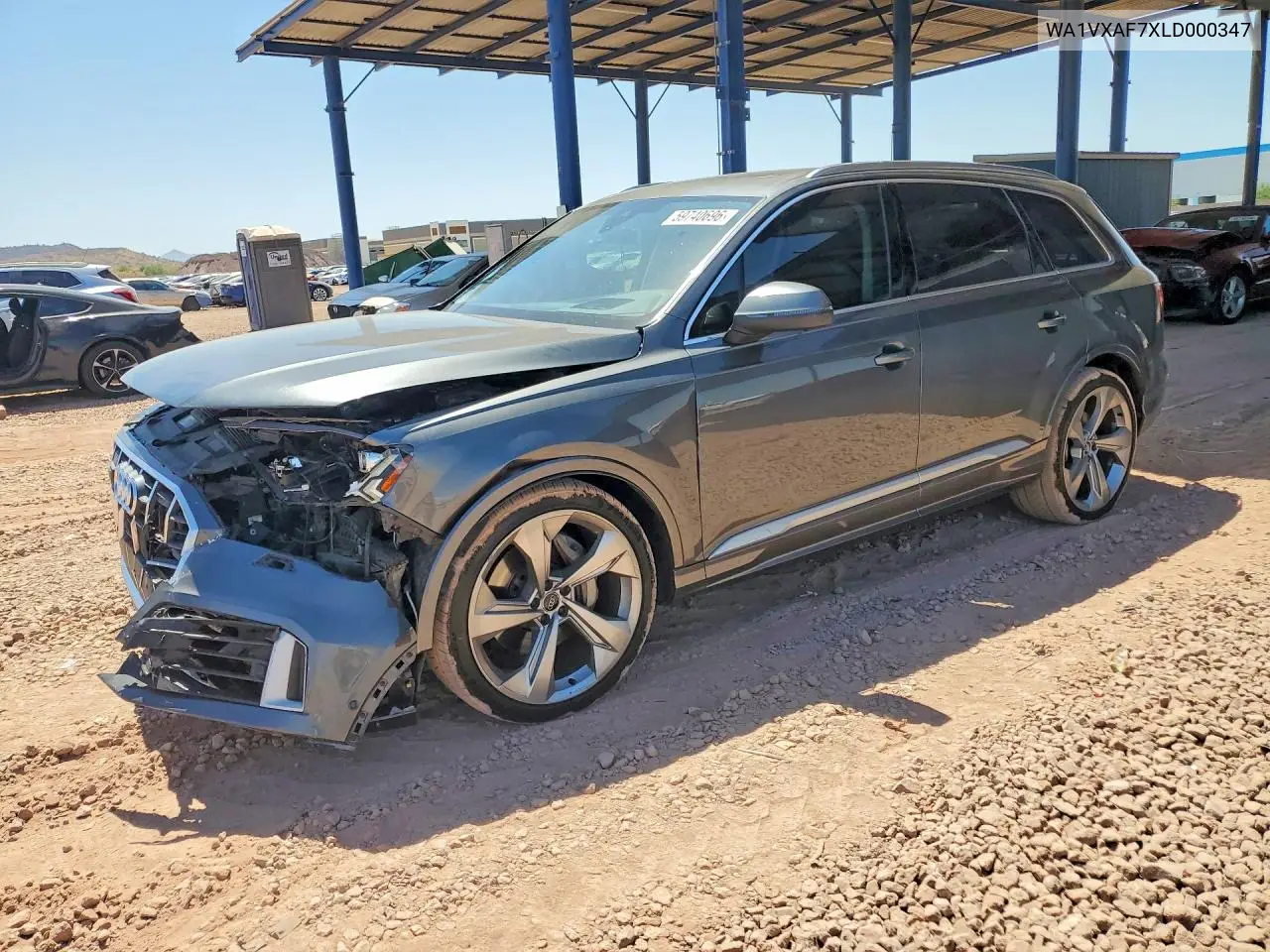 2020 Audi Q7 Prestige VIN: WA1VXAF7XLD000347 Lot: 59740696