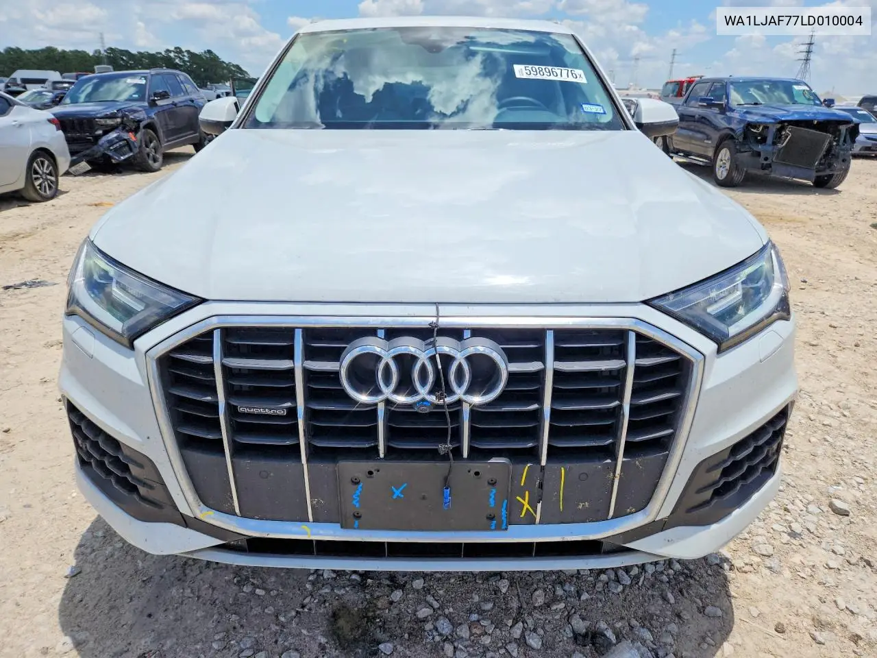 2020 Audi Q7 Premium Plus VIN: WA1LJAF77LD010004 Lot: 59896776