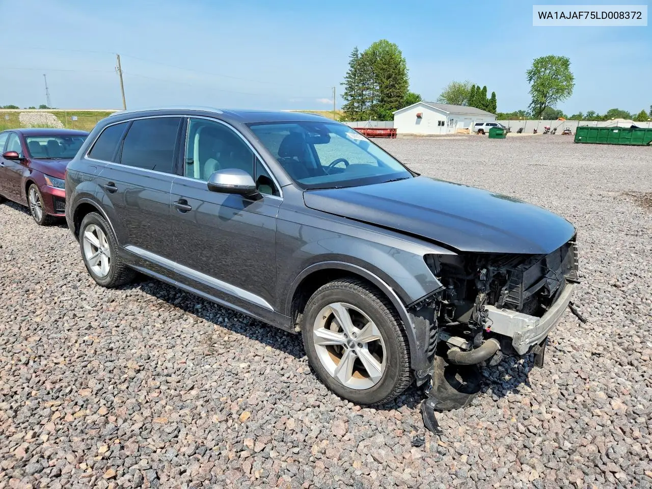 2020 Audi Q7 Premium VIN: WA1AJAF75LD008372 Lot: 60601316