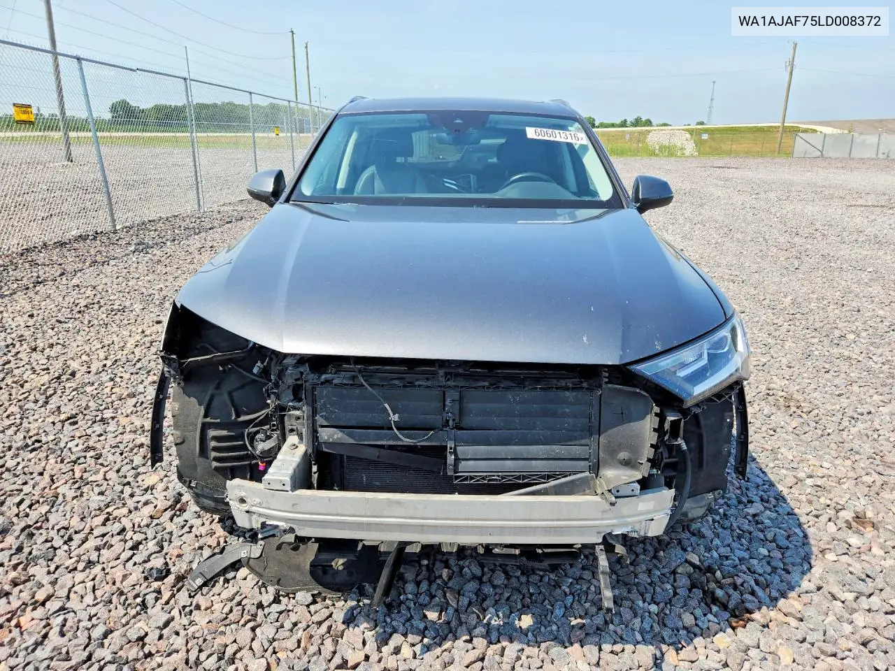 2020 Audi Q7 Premium VIN: WA1AJAF75LD008372 Lot: 60601316