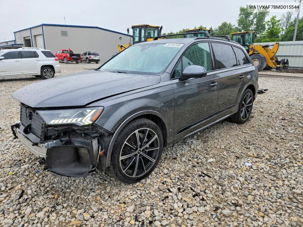 2021 Audi Q7 Prestige VIN: WA1VXAF78MD015544 Lot: 58104706