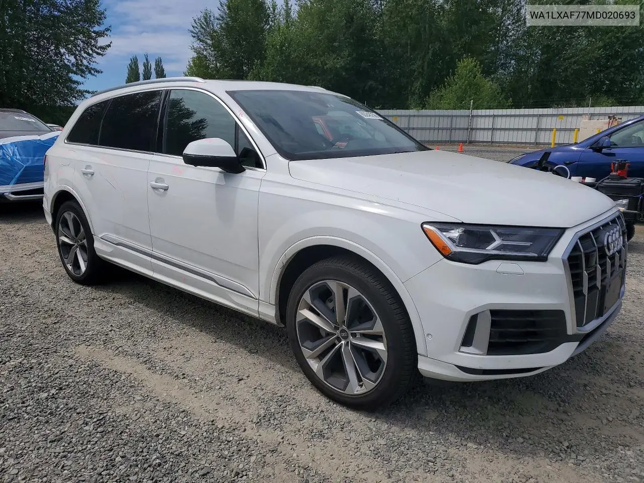 2021 Audi Q7 Premium Plus VIN: WA1LXAF77MD020693 Lot: 60248756