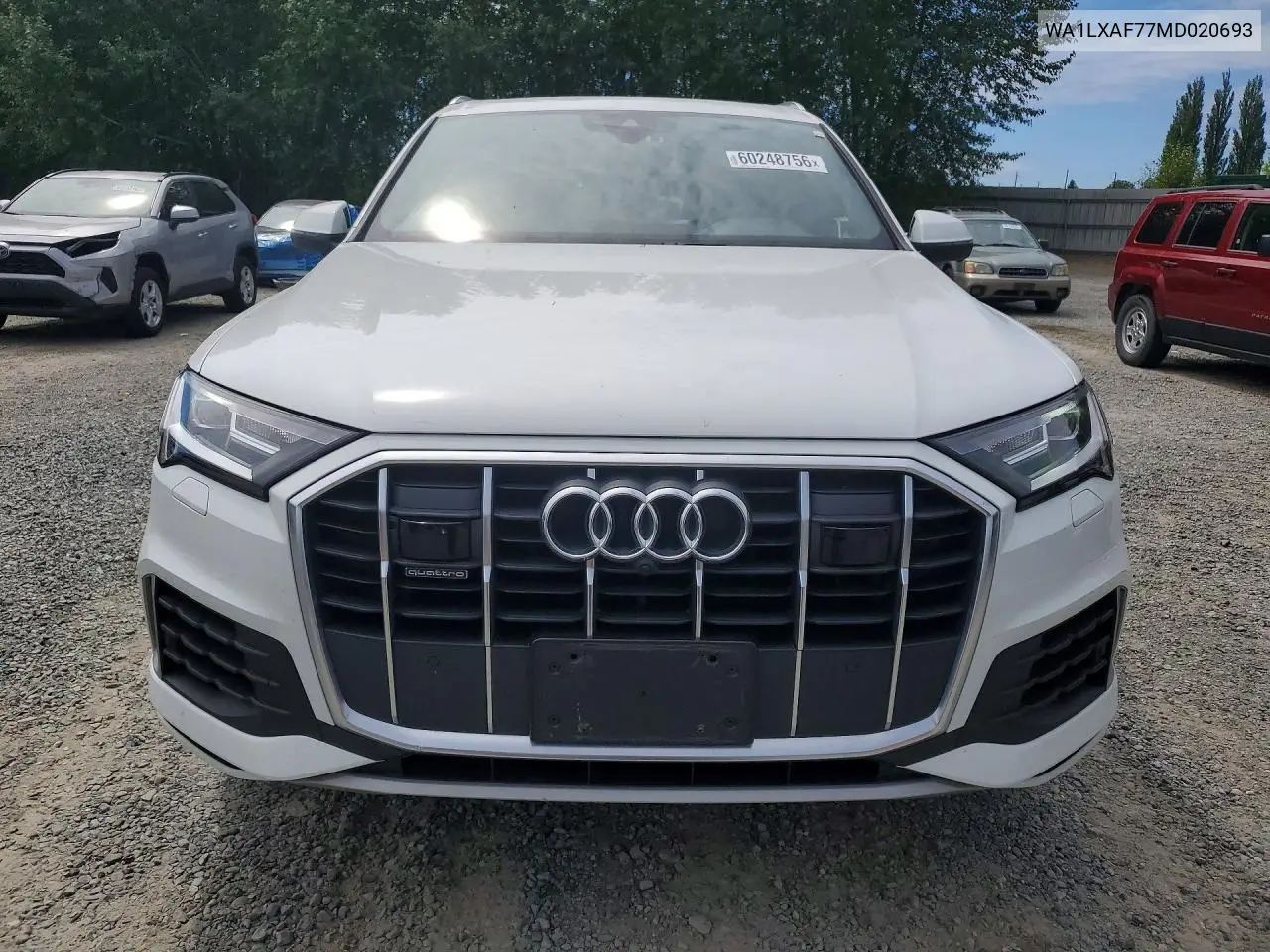 2021 Audi Q7 Premium Plus VIN: WA1LXAF77MD020693 Lot: 60248756