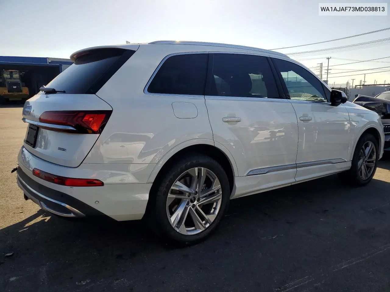 2021 Audi Q7 Premium VIN: WA1AJAF73MD038813 Lot: 60527356