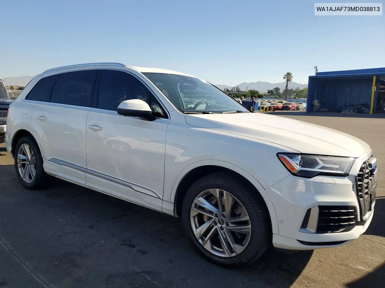 2021 Audi Q7 Premium VIN: WA1AJAF73MD038813 Lot: 60527356