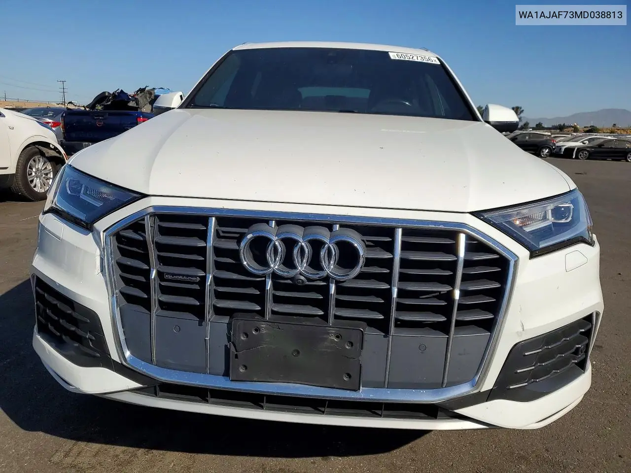 2021 Audi Q7 Premium VIN: WA1AJAF73MD038813 Lot: 60527356