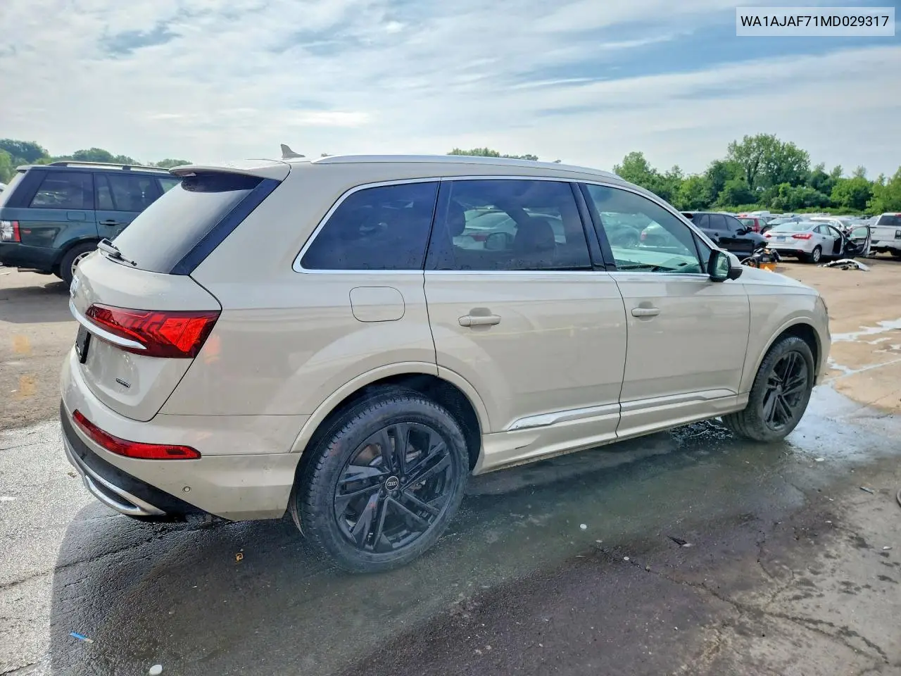 2021 Audi Q7 Premium VIN: WA1AJAF71MD029317 Lot: 60629036