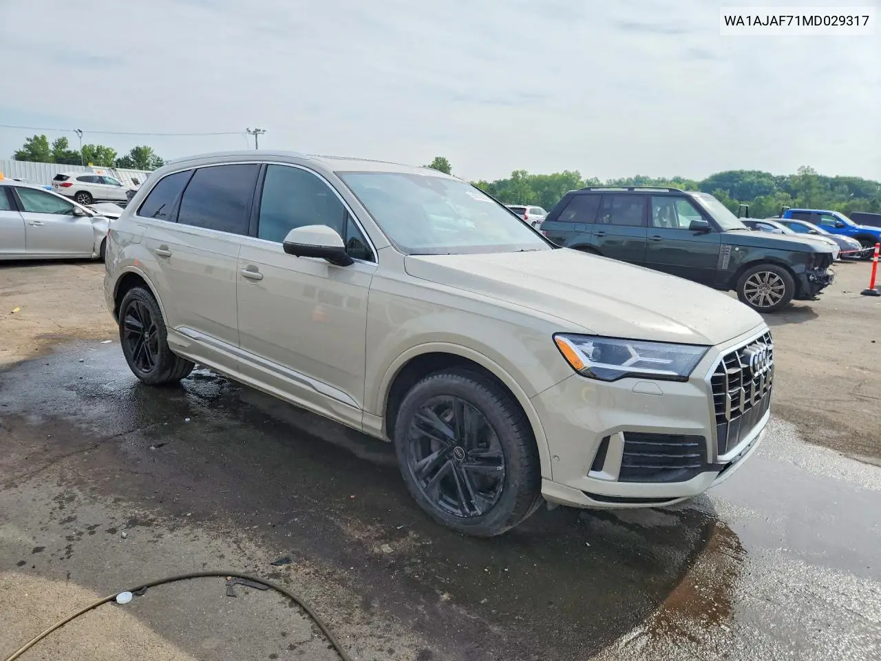 2021 Audi Q7 Premium VIN: WA1AJAF71MD029317 Lot: 60629036