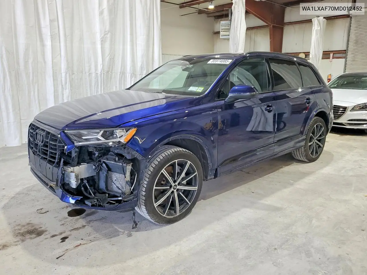 2021 Audi Q7 Premium Plus VIN: WA1LXAF70MD012452 Lot: 85974085