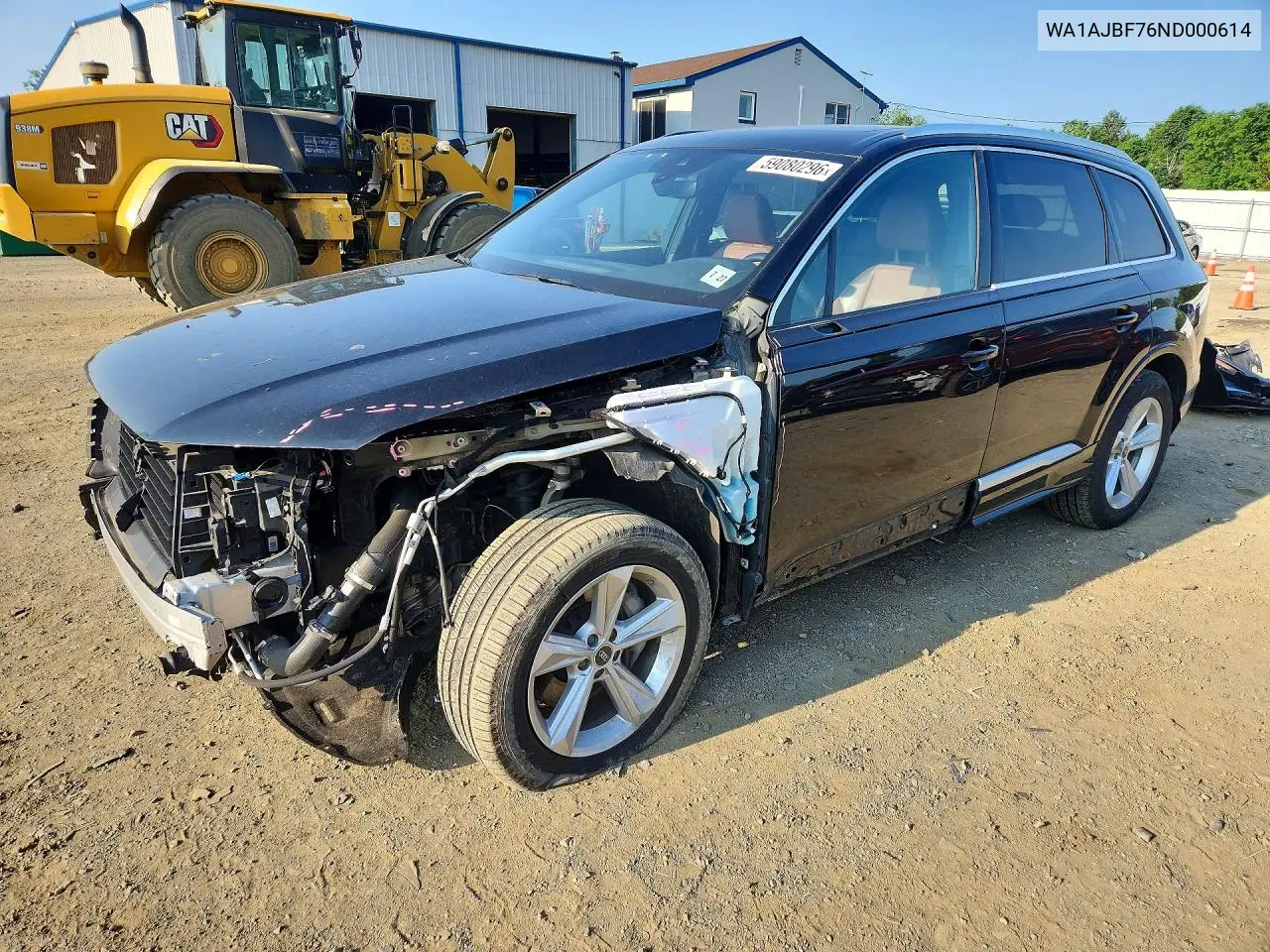 2022 Audi Q7 Premium VIN: WA1AJBF76ND000614 Lot: 59080296