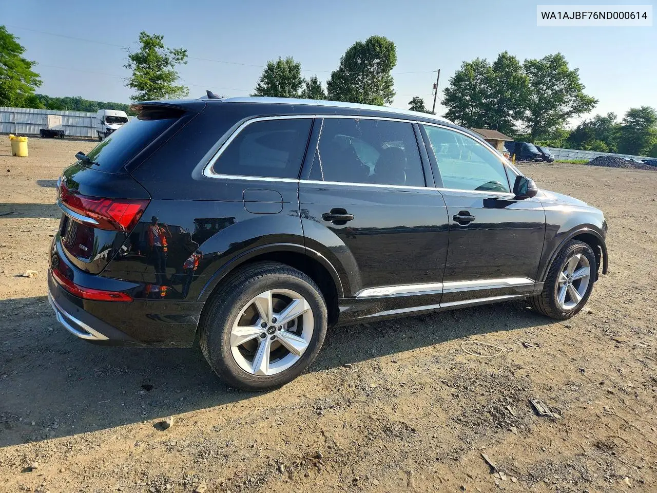 2022 Audi Q7 Premium VIN: WA1AJBF76ND000614 Lot: 59080296