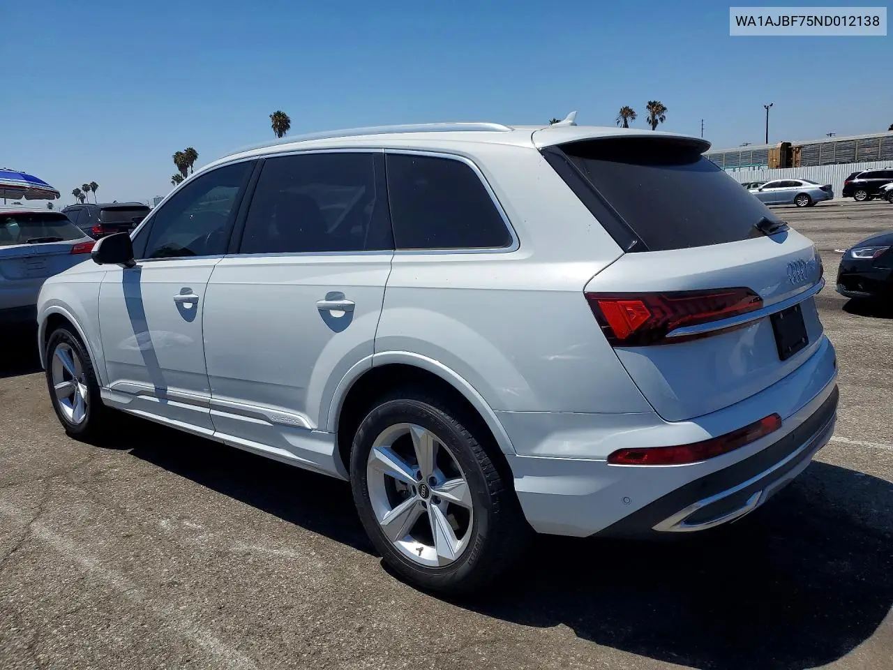2022 Audi Q7 Premium VIN: WA1AJBF75ND012138 Lot: 59718976