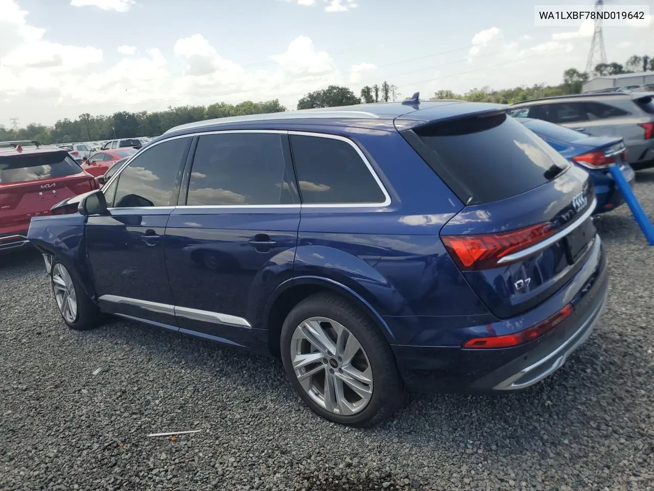 2022 Audi Q7 Premium Plus VIN: WA1LXBF78ND019642 Lot: 60766736
