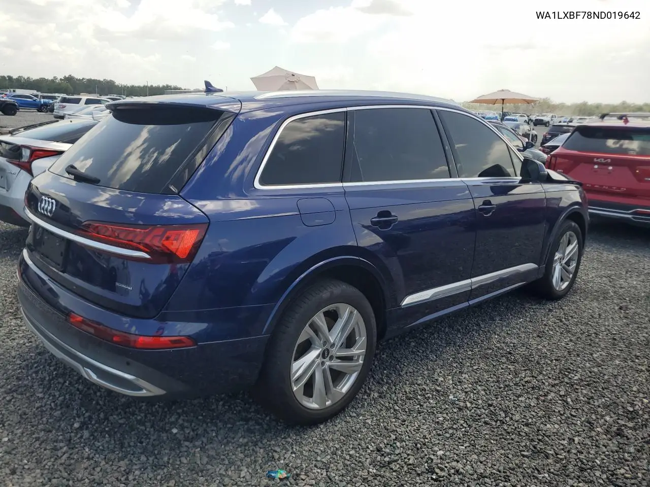 2022 Audi Q7 Premium Plus VIN: WA1LXBF78ND019642 Lot: 60766736