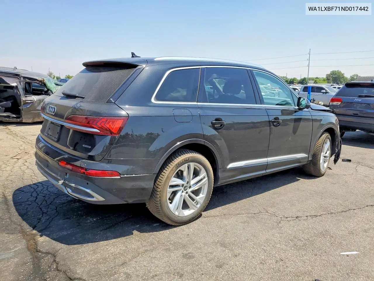 2022 Audi Q7 Premium Plus VIN: WA1LXBF71ND017442 Lot: 62166446