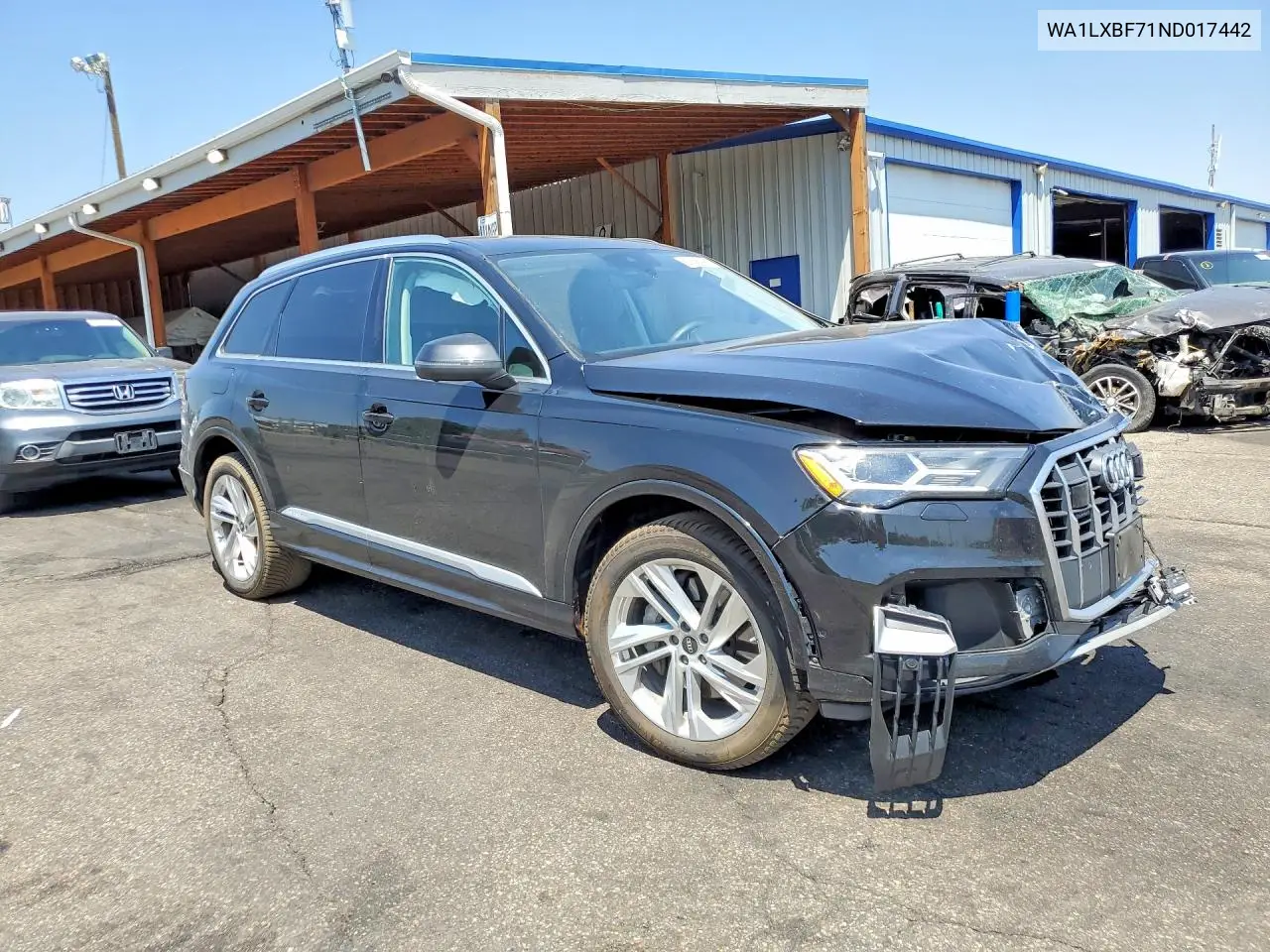 2022 Audi Q7 Premium Plus VIN: WA1LXBF71ND017442 Lot: 62166446