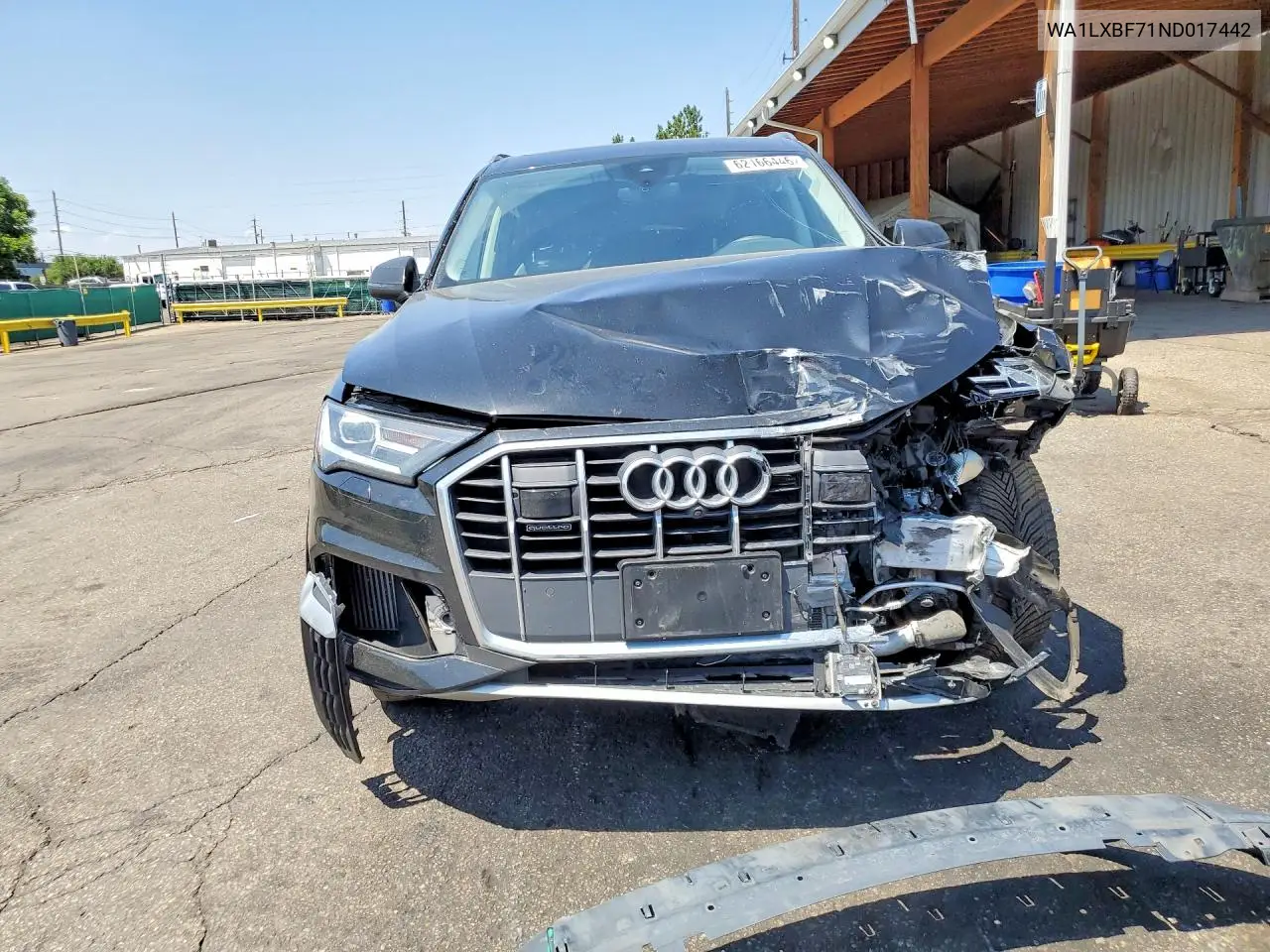 2022 Audi Q7 Premium Plus VIN: WA1LXBF71ND017442 Lot: 62166446