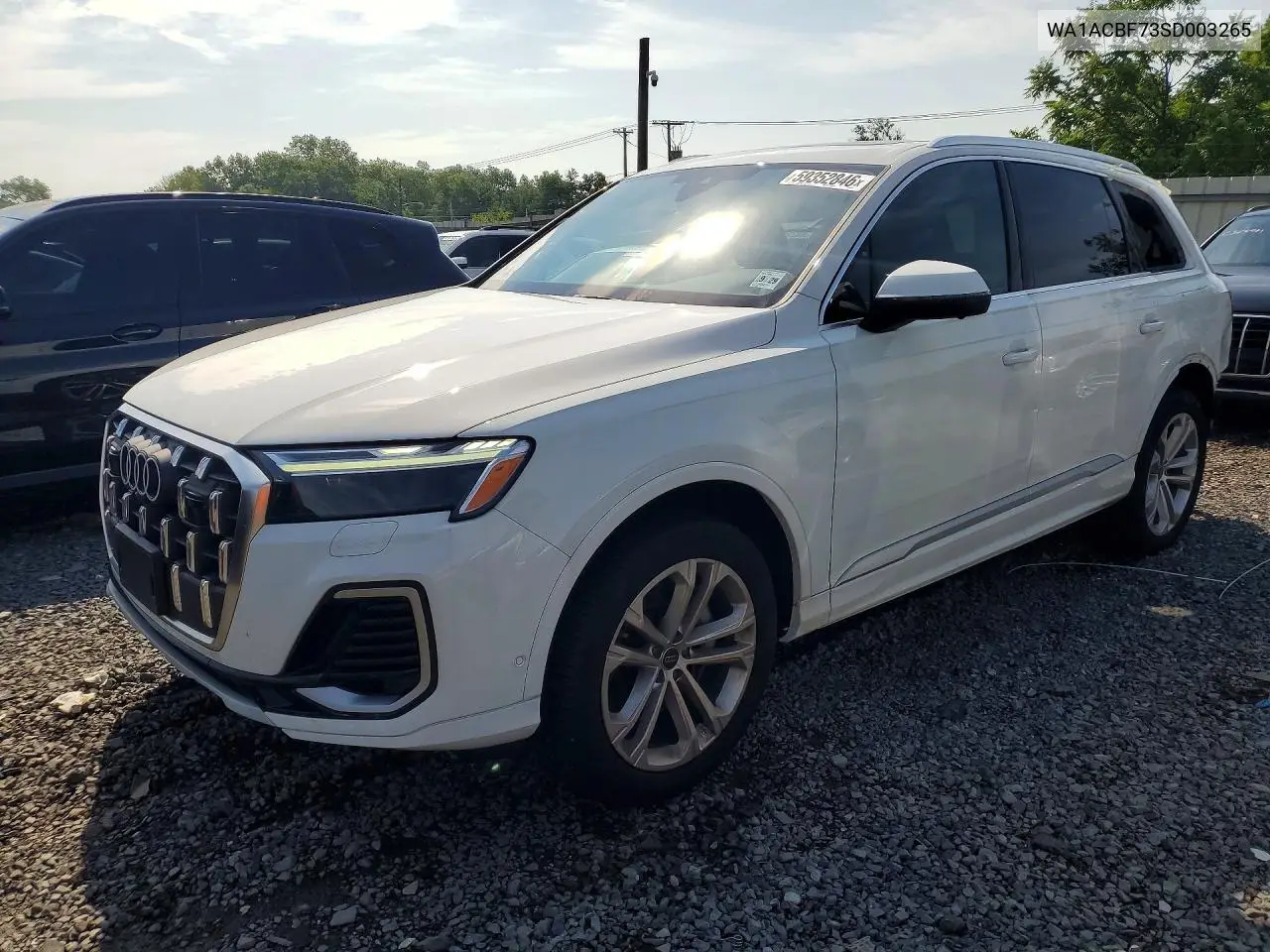 2025 Audi Q7 Premium VIN: WA1ACBF73SD003265 Lot: 59352846