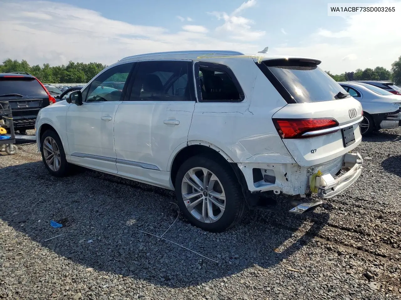 2025 Audi Q7 Premium VIN: WA1ACBF73SD003265 Lot: 59352846