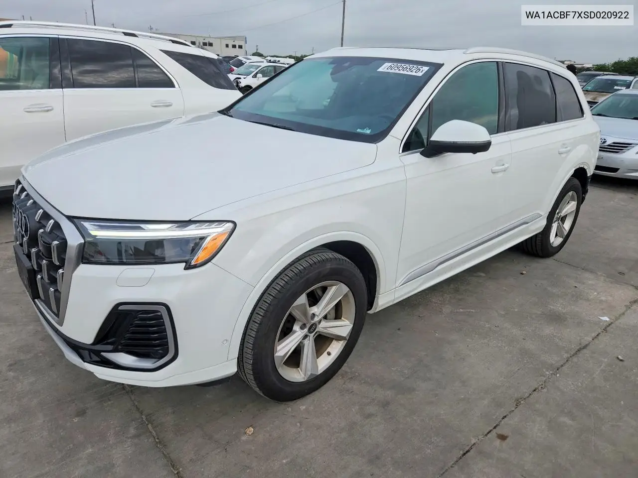 2025 Audi Q7 Premium VIN: WA1ACBF7XSD020922 Lot: 60956926