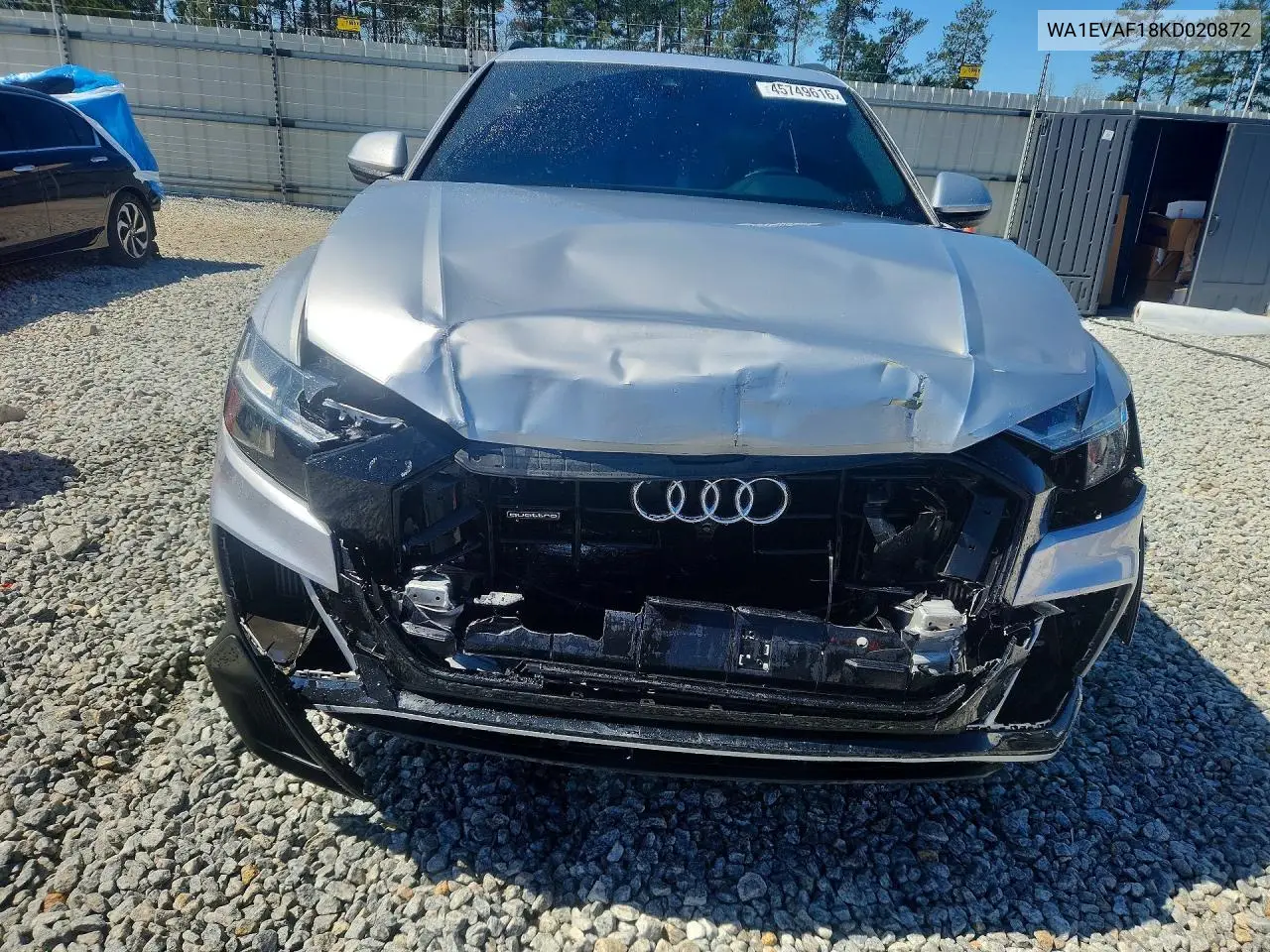 2019 Audi Q8 Premium Plus S-Line VIN: WA1EVAF18KD020872 Lot: 45749616