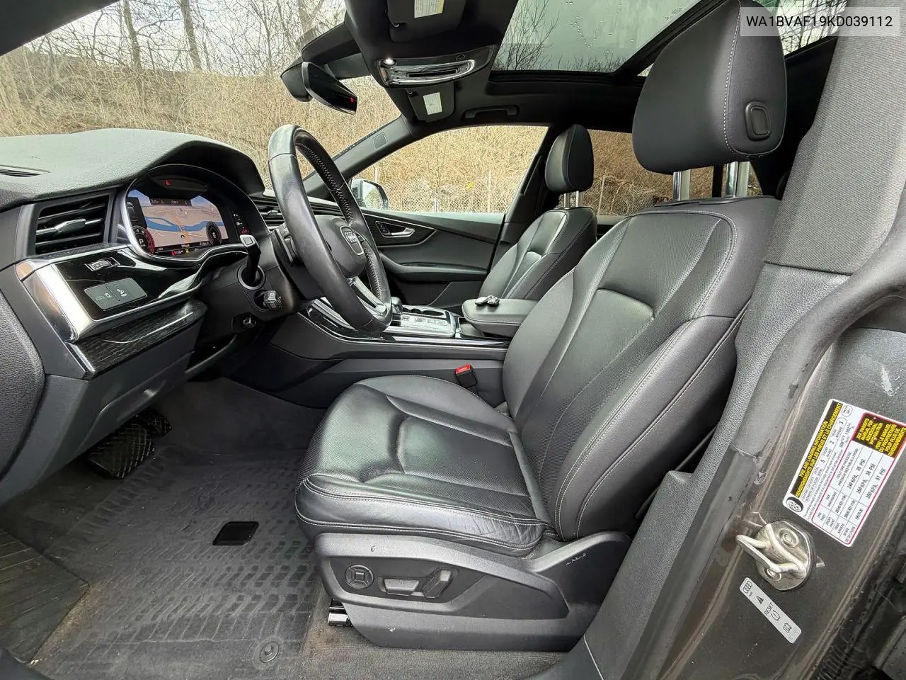 2019 Audi Q8 Premium Plus VIN: WA1BVAF19KD039112 Lot: 46421856