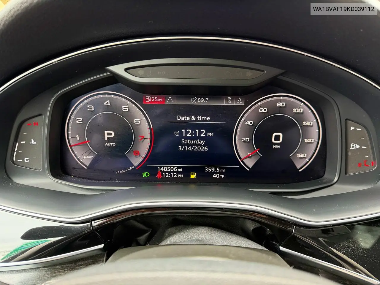 2019 Audi Q8 Premium Plus VIN: WA1BVAF19KD039112 Lot: 46421856
