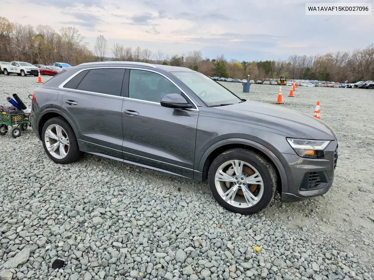2019 Audi Q8 Premium VIN: WA1AVAF15KD027096 Lot: 47124686