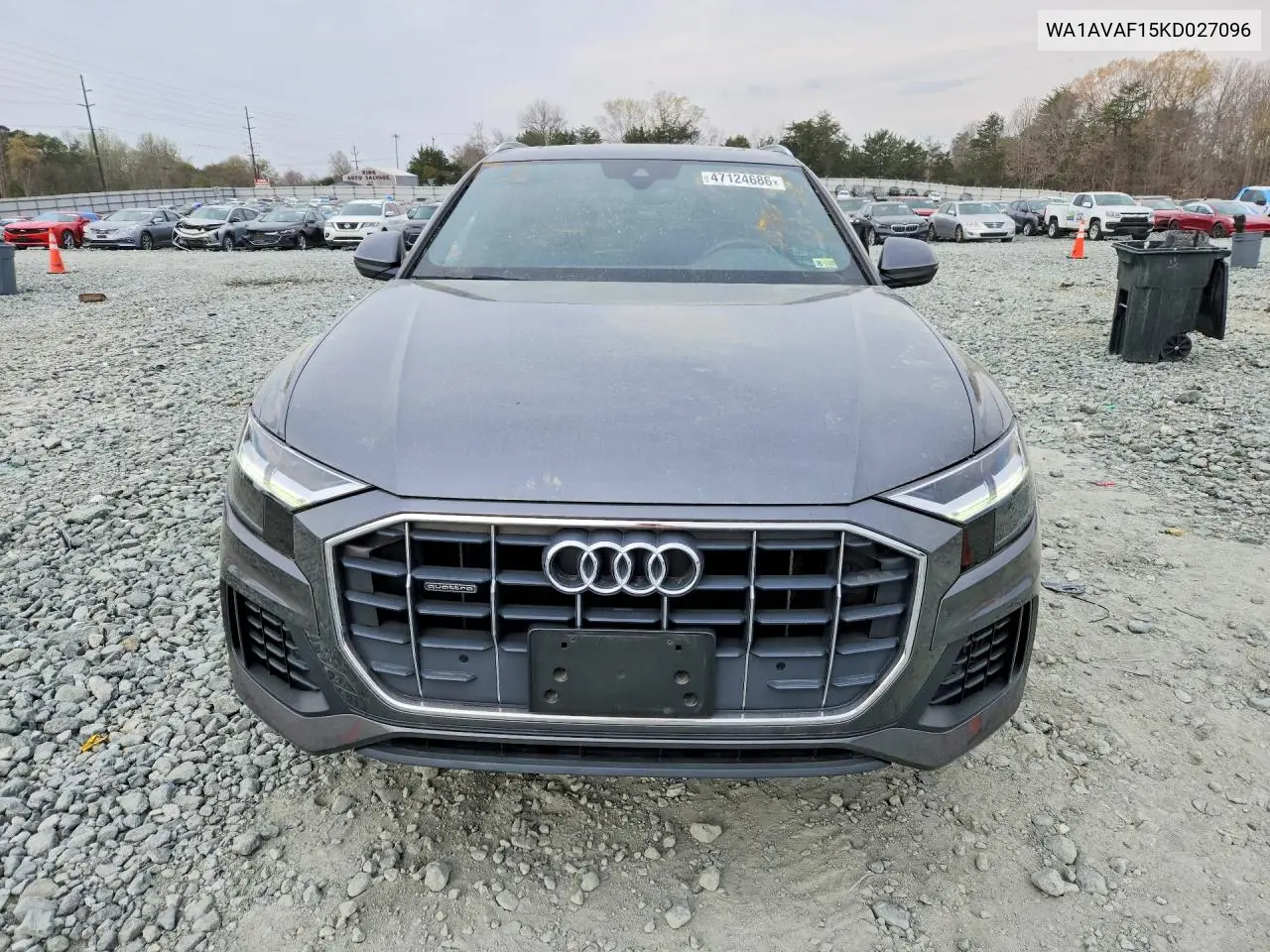 2019 Audi Q8 Premium VIN: WA1AVAF15KD027096 Lot: 47124686