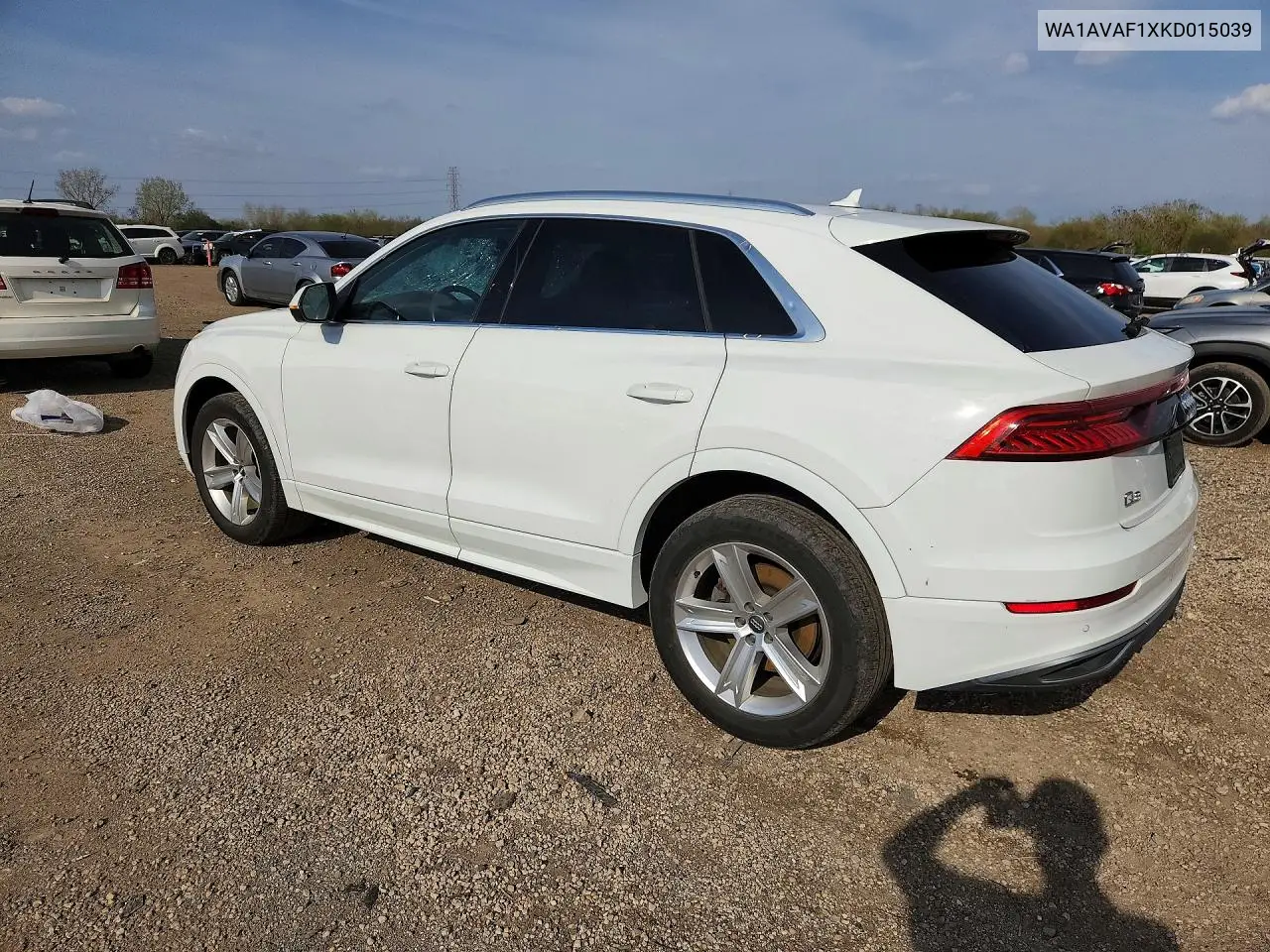 2019 Audi Q8 Premium VIN: WA1AVAF1XKD015039 Lot: 49666276