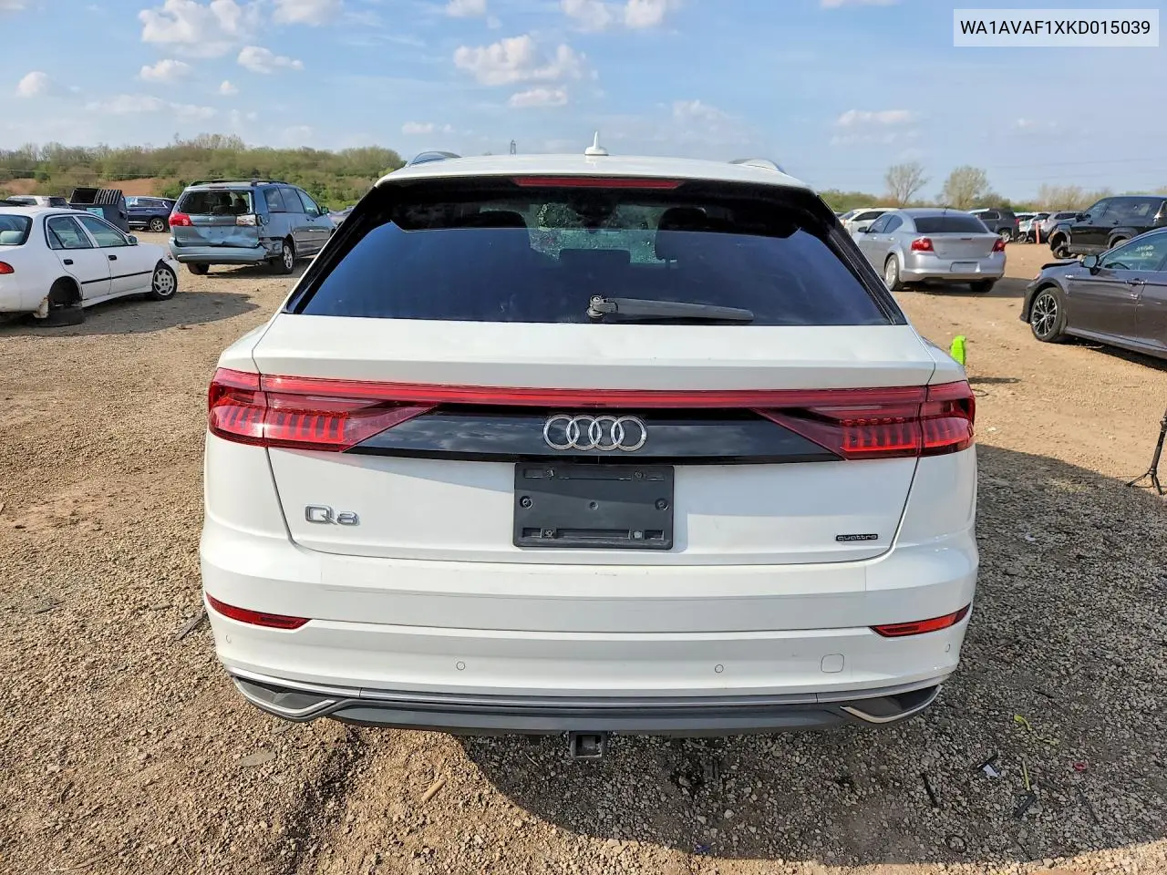 2019 Audi Q8 Premium VIN: WA1AVAF1XKD015039 Lot: 49666276