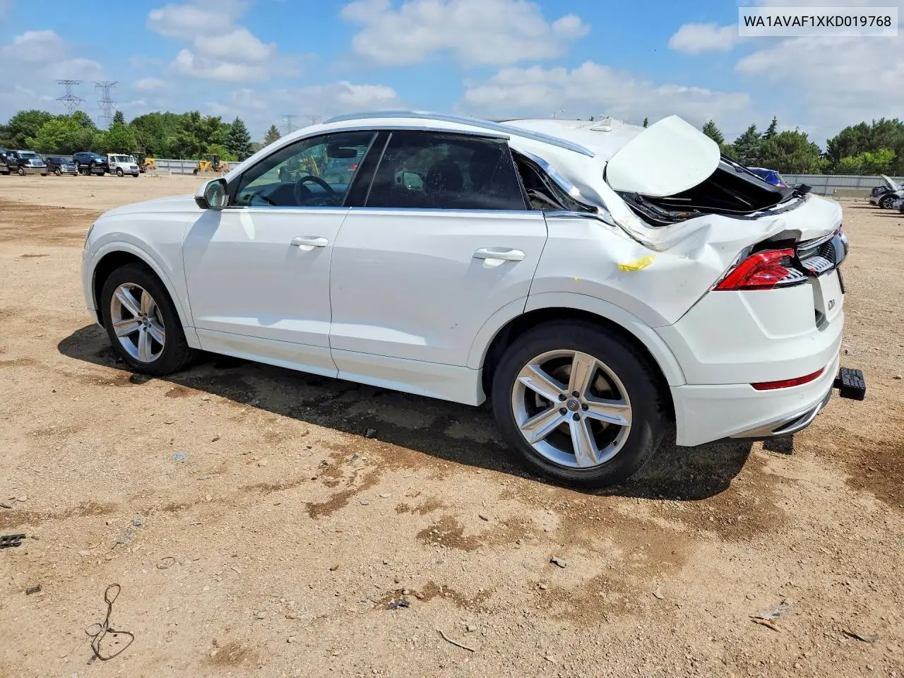 2019 Audi Q8 Premium VIN: WA1AVAF1XKD019768 Lot: 57831476