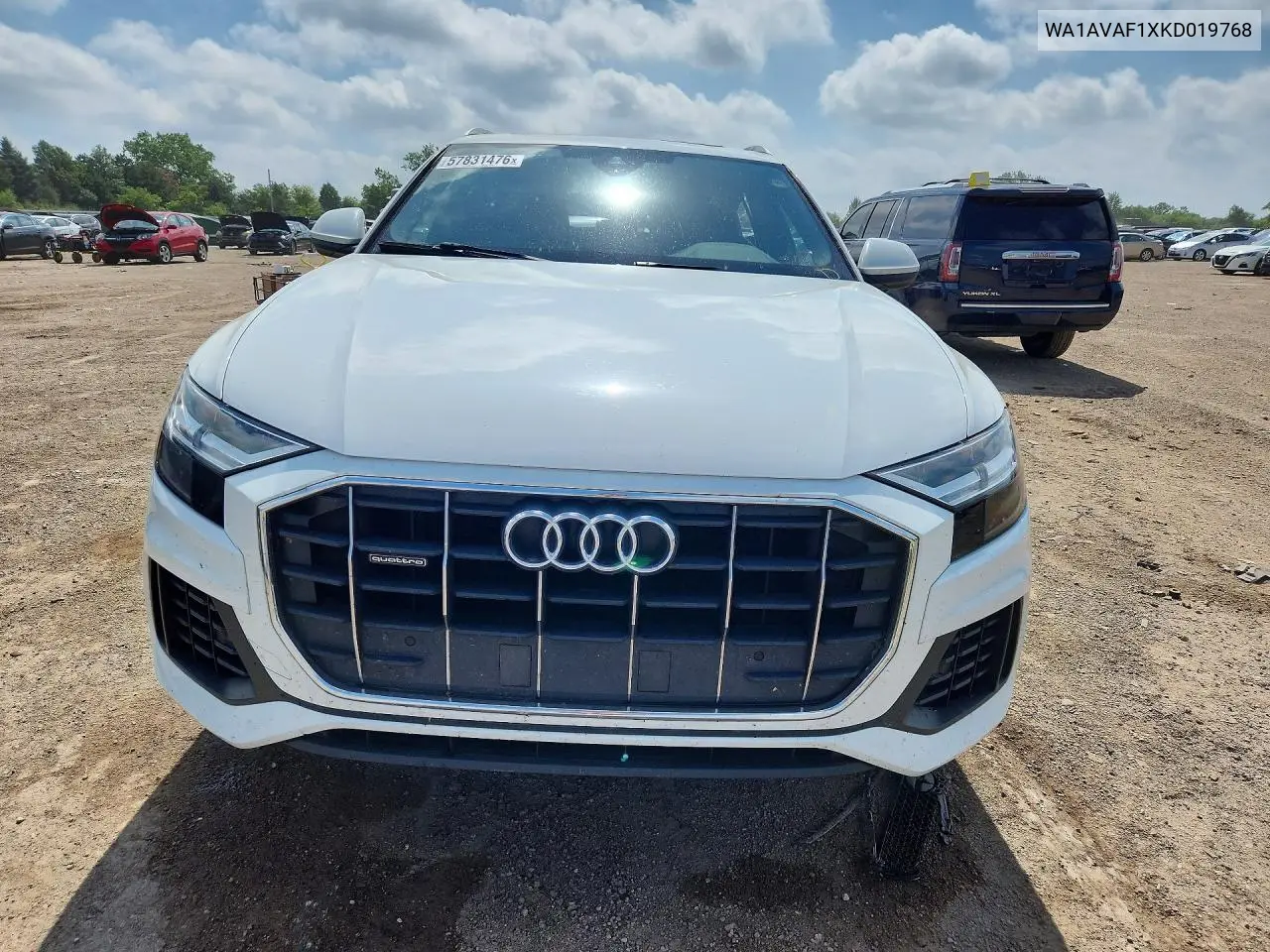 2019 Audi Q8 Premium VIN: WA1AVAF1XKD019768 Lot: 57831476