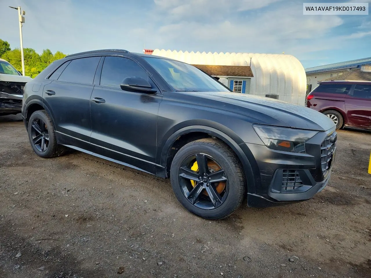 2019 Audi Q8 Premium VIN: WA1AVAF19KD017493 Lot: 58136486