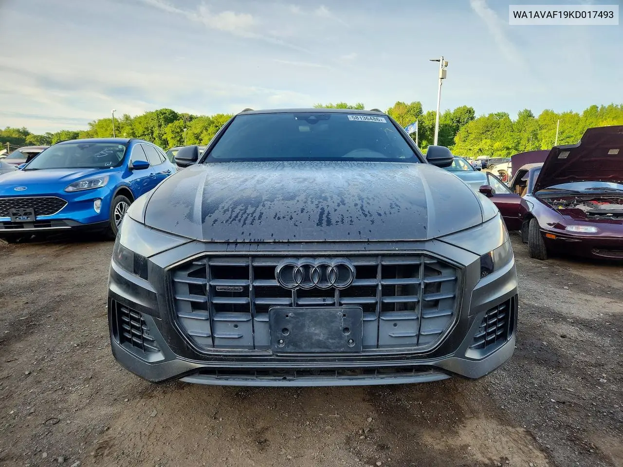 2019 Audi Q8 Premium VIN: WA1AVAF19KD017493 Lot: 58136486