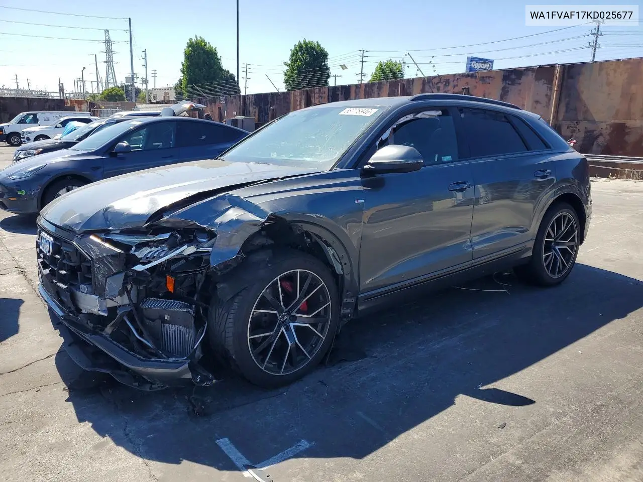 2019 Audi Q8 Prestige S-Line VIN: WA1FVAF17KD025677 Lot: 58778946