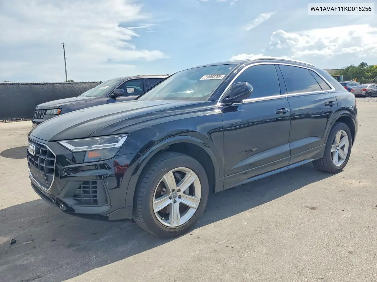 2019 Audi Q8 Premium VIN: WA1AVAF11KD016256 Lot: 59063706