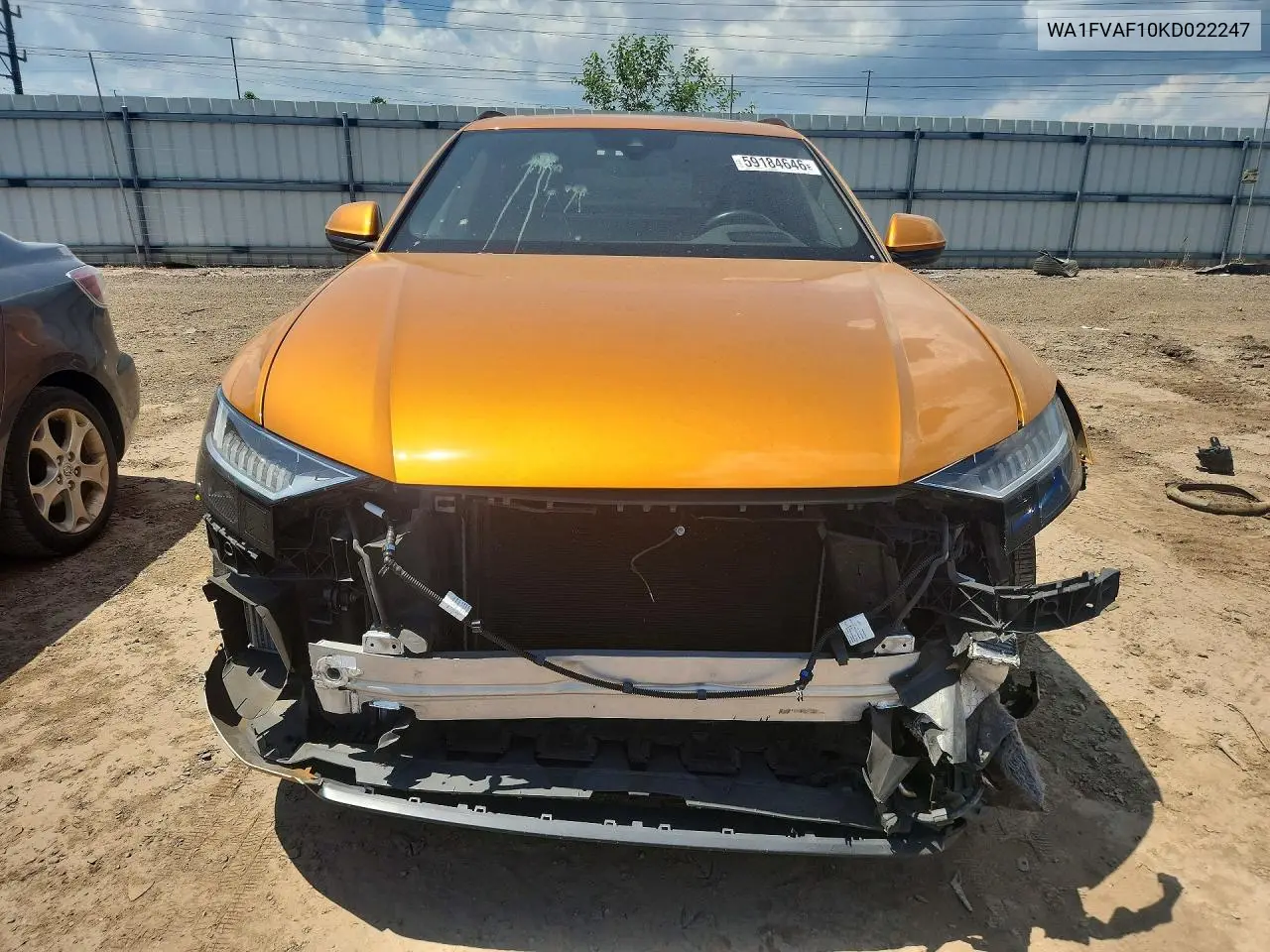 2019 Audi Q8 Prestige S-Line VIN: WA1FVAF10KD022247 Lot: 59184646