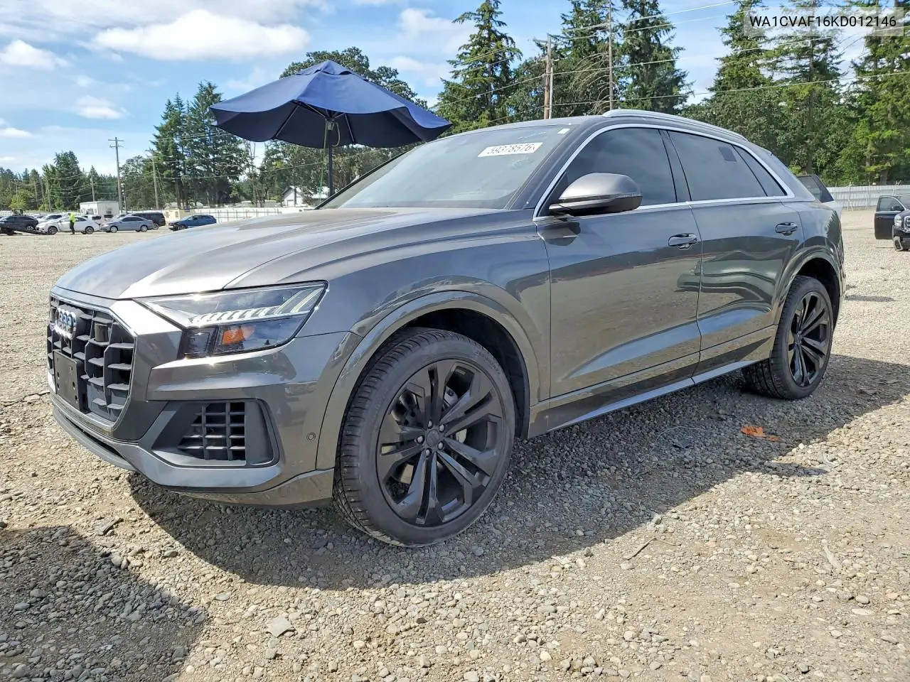 2019 Audi Q8 Prestige VIN: WA1CVAF16KD012146 Lot: 59378576