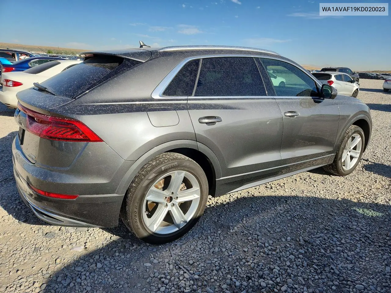 2019 Audi Q8 Premium VIN: WA1AVAF19KD020023 Lot: 59747206