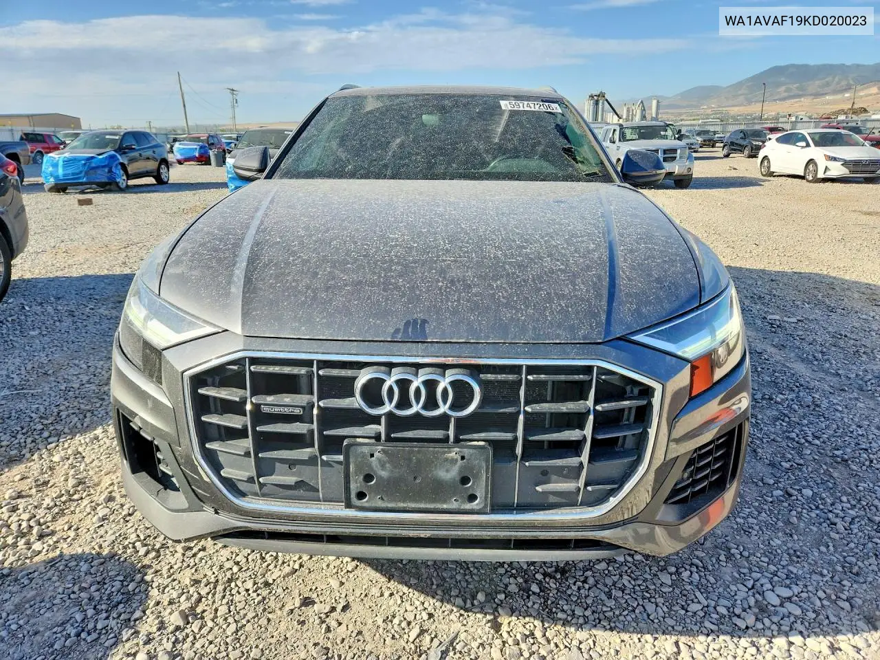 2019 Audi Q8 Premium VIN: WA1AVAF19KD020023 Lot: 59747206