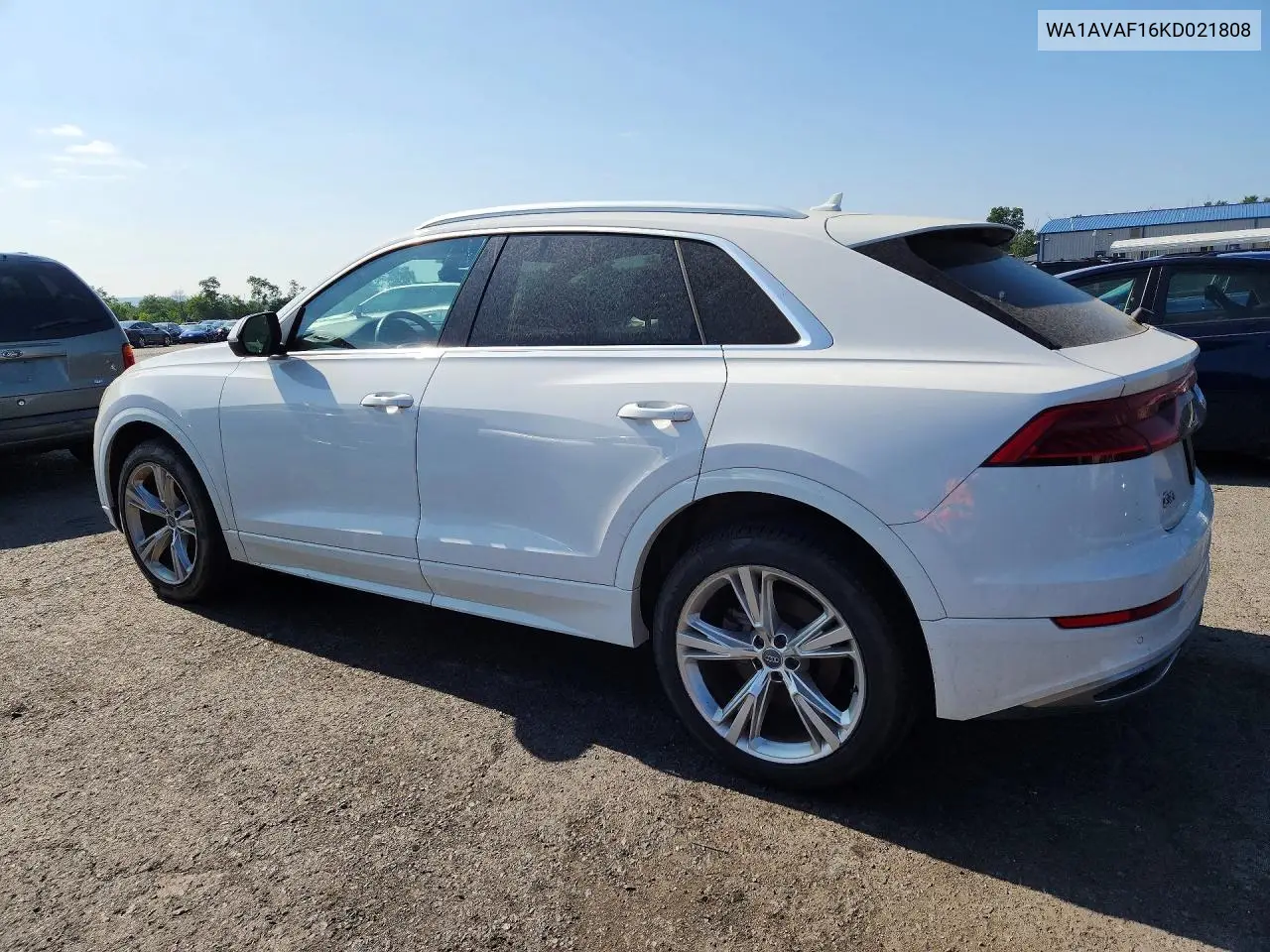 2019 Audi Q8 Premium VIN: WA1AVAF16KD021808 Lot: 61516196