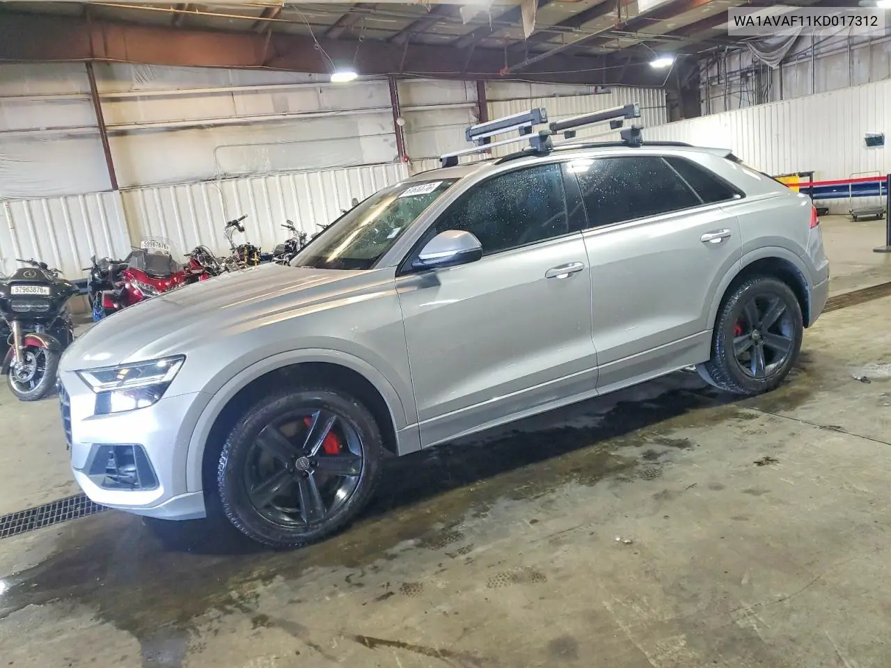 2019 Audi Q8 Premium VIN: WA1AVAF11KD017312 Lot: 61610776