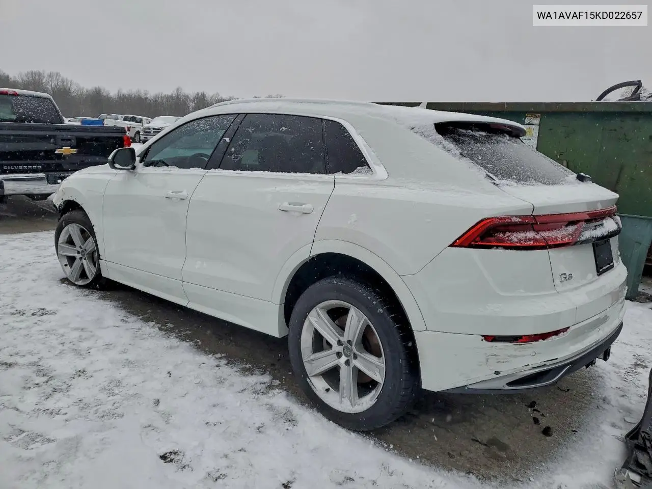 2019 Audi Q8 Premium VIN: WA1AVAF15KD022657 Lot: 73642185