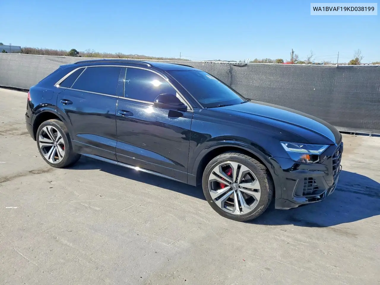 2019 Audi Q8 Premium Plus VIN: WA1BVAF19KD038199 Lot: 78899965