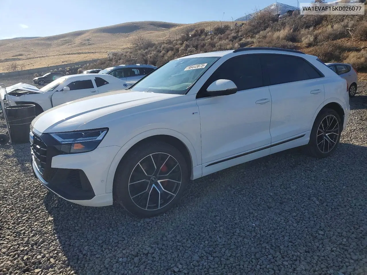 2019 Audi Q8 Premium Plus S-Line VIN: WA1EVAF15KD026077 Lot: 98443875