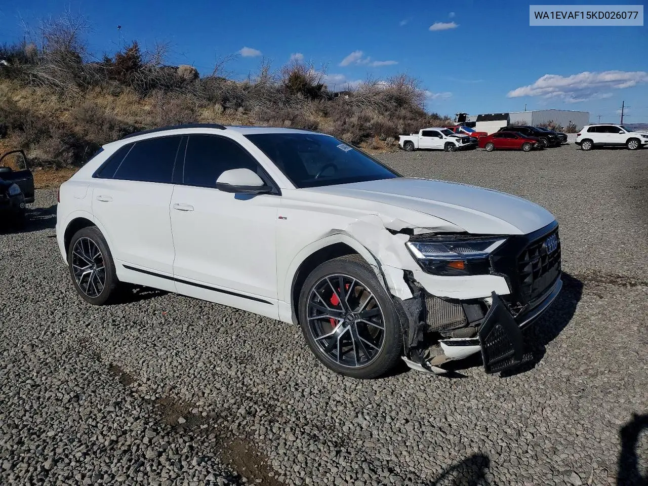2019 Audi Q8 Premium Plus S-Line VIN: WA1EVAF15KD026077 Lot: 98443875