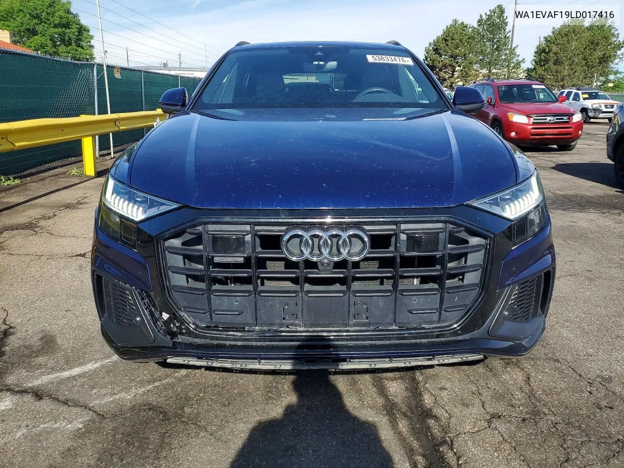 2020 Audi Q8 Premium Plus S-Line VIN: WA1EVAF19LD017416 Lot: 53833476