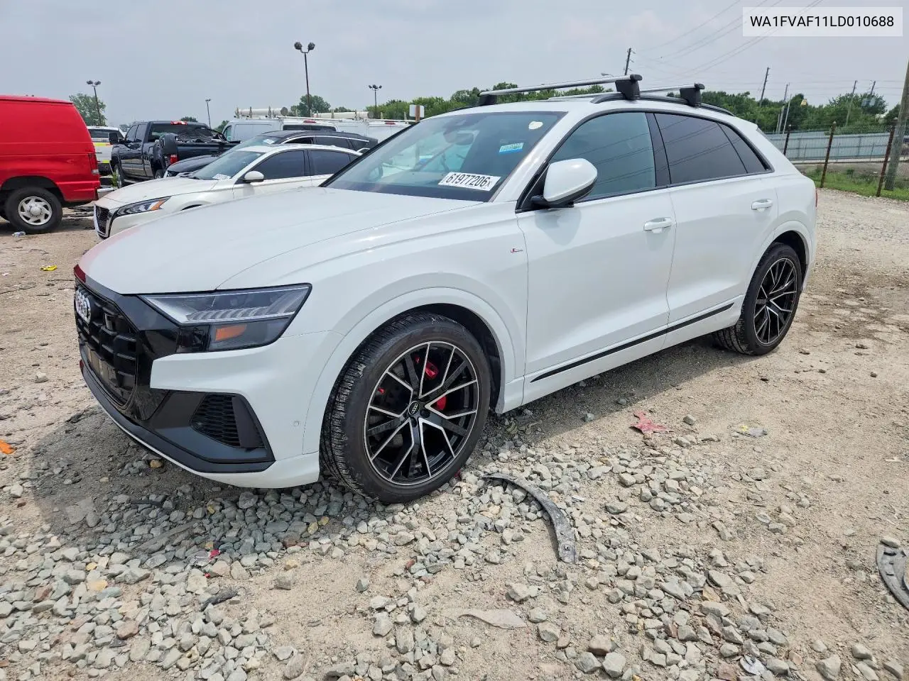 2020 Audi Q8 Prestige S-Line VIN: WA1FVAF11LD010688 Lot: 61977206