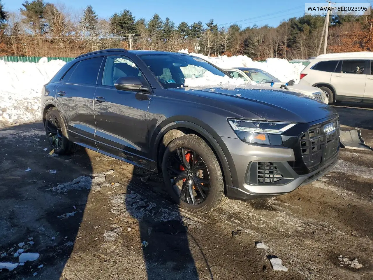 2020 Audi Q8 Premium VIN: WA1AVAF18LD023996 Lot: 76247605